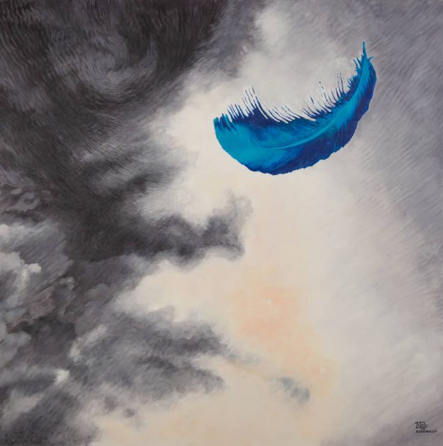 Cielo con Pluma Azul | Ana María Tobanelli