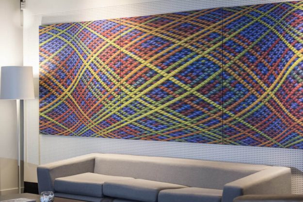 Líneas de fuerza entre cruzamiento de color en distintas profundidades – Tríptico n°3 | Eduardo Moisset de Espanés